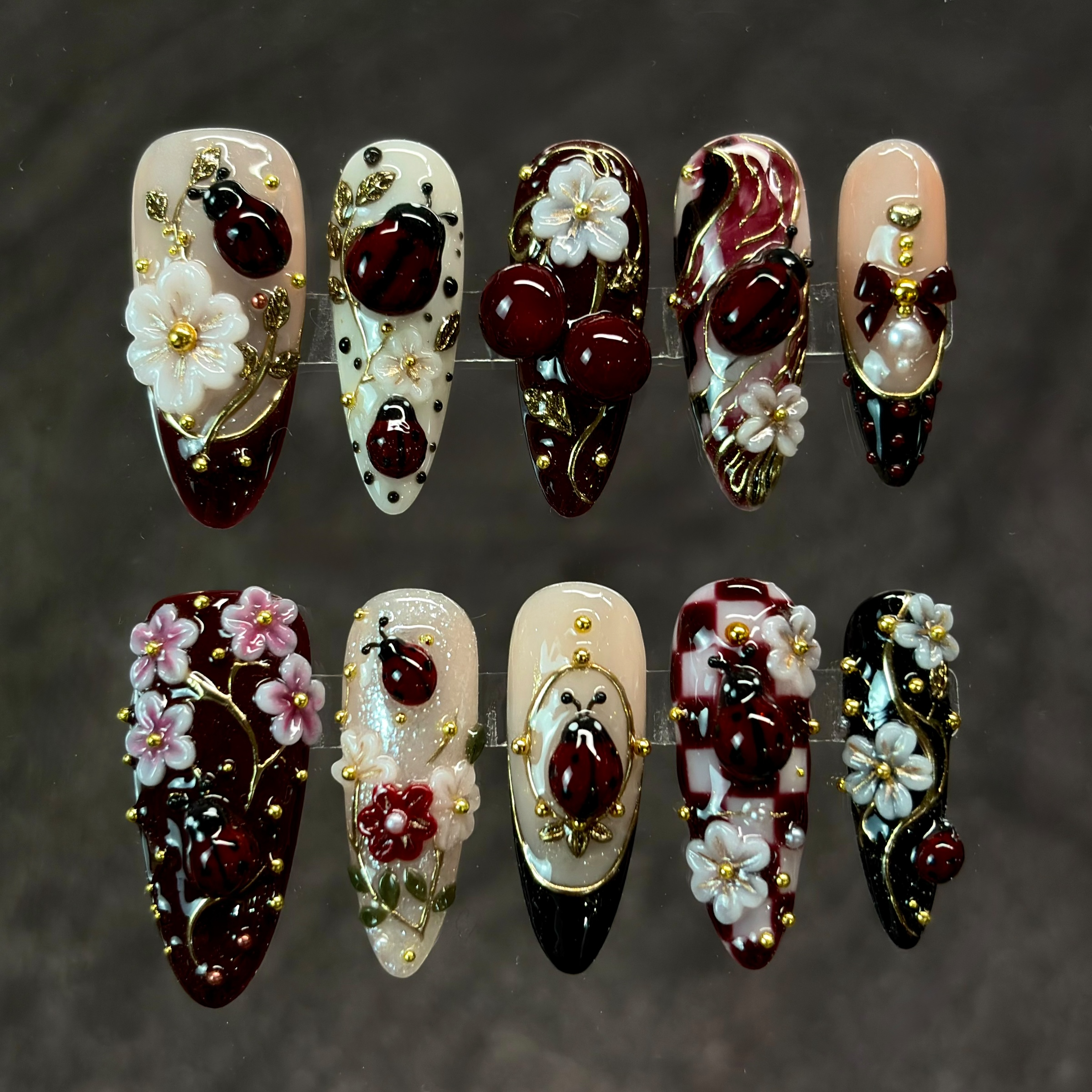 Burgundy Ladybug