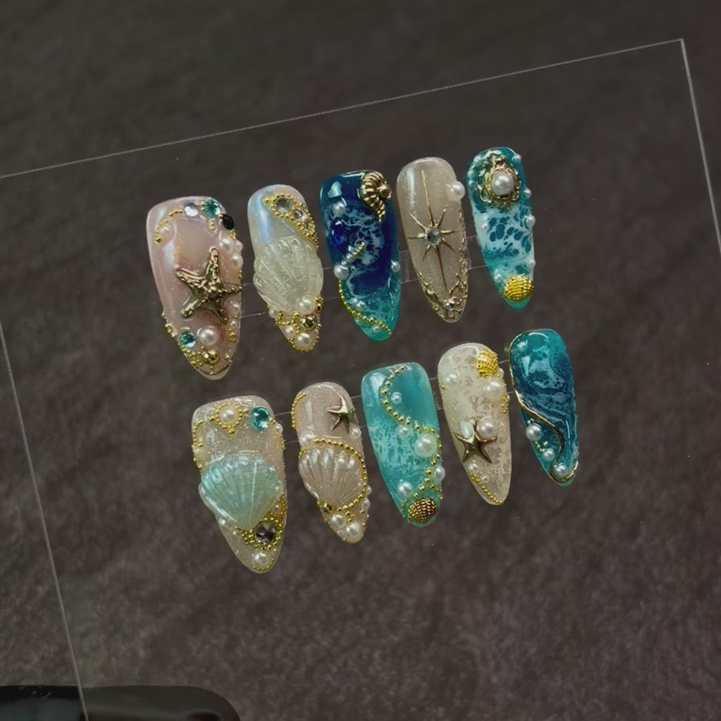 Ocean Treasure Press-On Nails